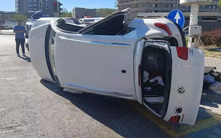 Ankara’da Korkunç Kaza: İki Otomobil Çarpıştı, 2’si Bebek 6 Yaralı