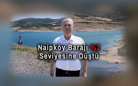 Tekirdağ'da Barajlarda Alarm: Naipköy Barajı %2 Seviyesine Düştü