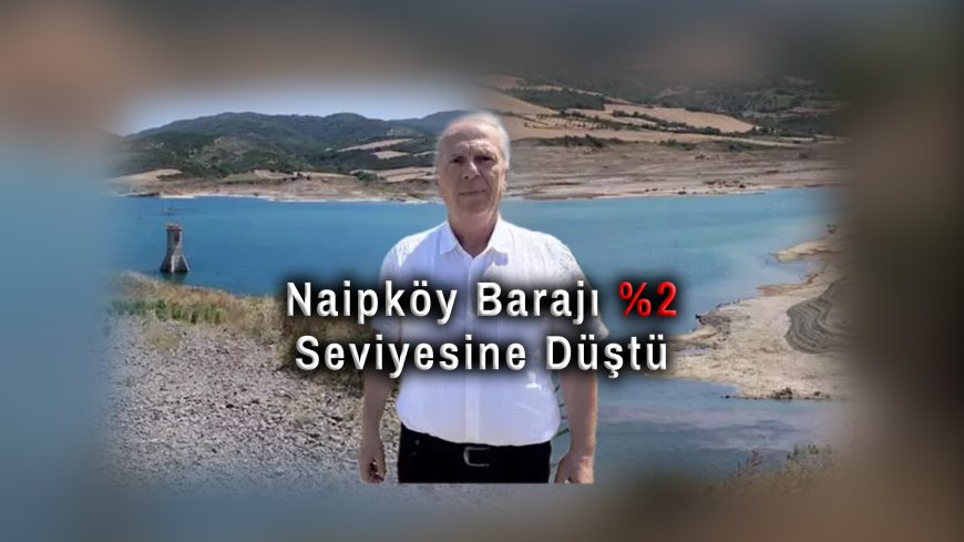 Tekirdağ'da Barajlarda Alarm: Naipköy Barajı %2 Seviyesine Düştü