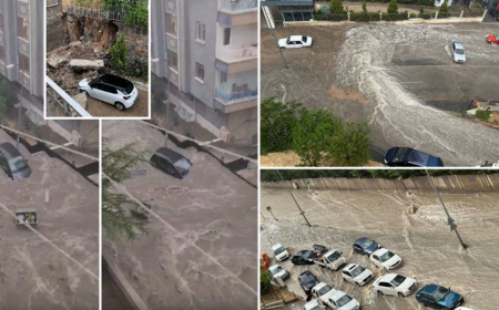 Ankara’yı Sel Vurdu: Duvarlar Yıkıldı, Araçlar Sürüklendi