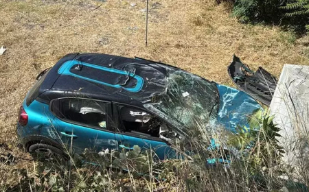 Sarıyer’de Otomobil Takla Atarak Fidanlığa Uçtu: Sürücü Mucizevi Şekilde Kurtuldu