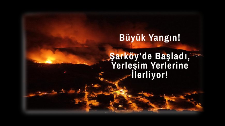 Şarköy’de Orman Yangını Alarmı: Müdahale Sürüyor, Risk Devam Ediyor