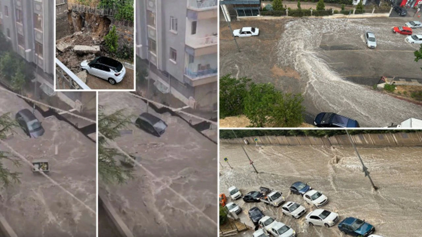 Ankara’yı Sel Vurdu: Duvarlar Yıkıldı, Araçlar Sürüklendi