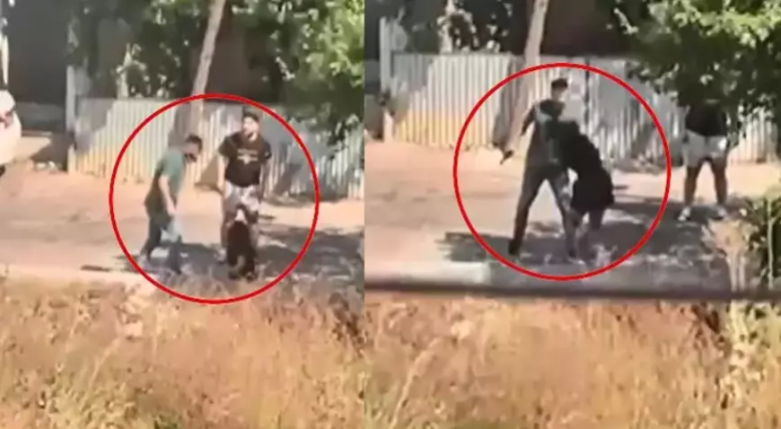 Ümraniye'de Dehşet Anları: Sokak Ortasında Kadını Darbedip Kafasına Silah Dayadı