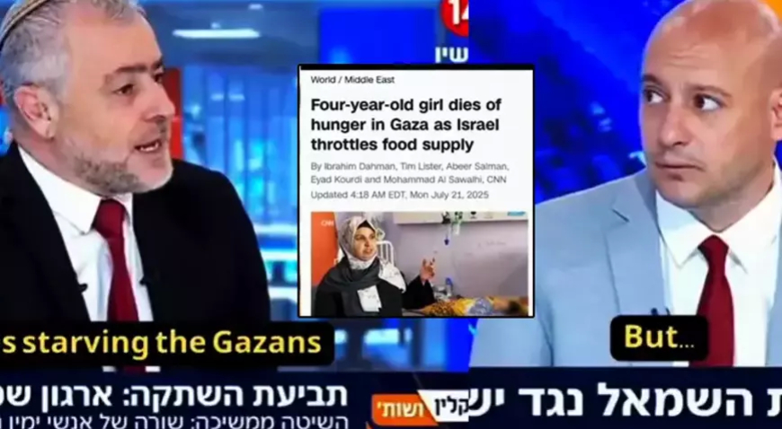 İsrail Kanalı Channel 14’te Gazze’de Açlıktan Ölen 4 Yaşındaki Kızın Annesiyle Dalga Geçildi