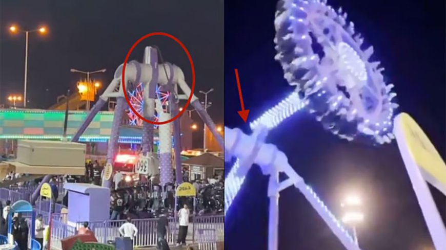 Suudi Arabistan’da Lunapark Faciası: Roller Coaster İkiye Ayrıldı, 23 Yaralı