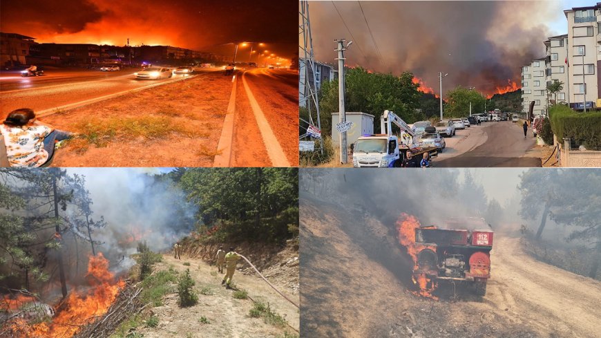 Türkiye’nin Dört Bir Yanında Orman Yangınlarıyla Mücadele: Bazı Evler Tahliye Edildi