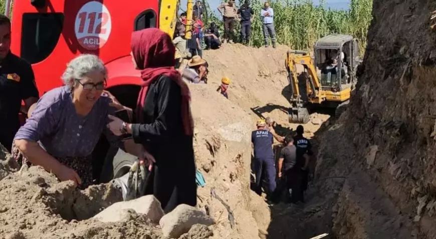 Aydın’da Bahçe Kazısında Göçük: Oğlu Toprak Altında Kaldı, Anne Feryat Etti