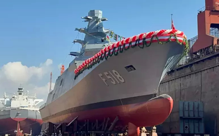 TCG İçel (F-518) MİLGEM Projesi Kapsamında Denize İndirildi