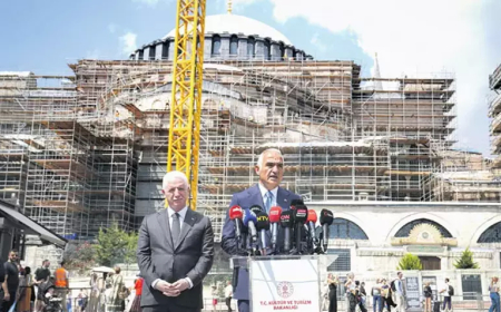 Ayasofya Restorasyonu ve Güçlendirme Çalışmaları Yerinde İncelendi