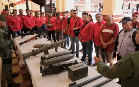 Venezuela’da Ulusal Savunma Hazırlıkları: Gönüllüler Askeri Eğitimlere Katılıyor