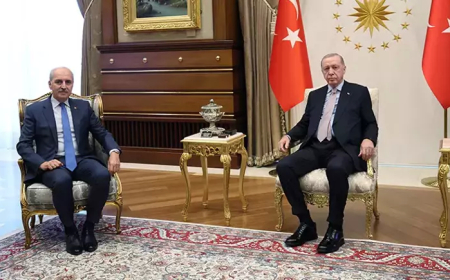 Cumhurbaşkanı Erdoğan, TBMM Başkanı Kurtulmuş’u Kabul Etti