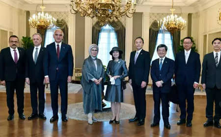 Emine Erdoğan, Japonya Altes Prensesi Akiko Mikasa ile Görüştü
