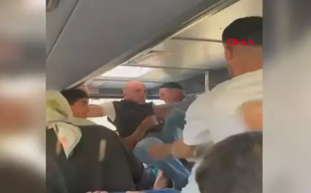 Elazığ’da Halk Otobüsünde Tekmeli Yumruklu Kavga