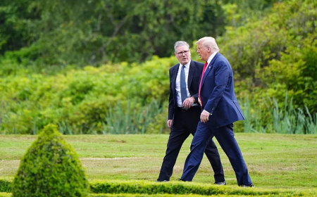 Trump ve Starmer İngiltere’de Gazze ve Ukrayna’yı Görüştü