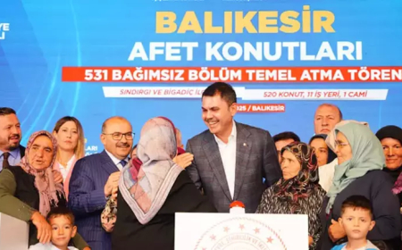 Sındırgı’da Depremzedeler İçin Yeni Evlerin Temeli Atıldı