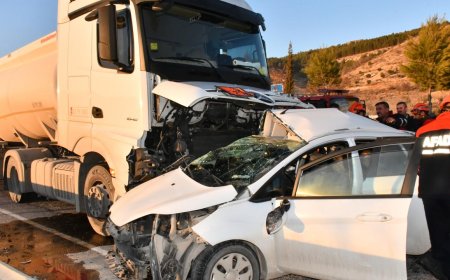 Adıyaman’da korkunç kaza: Çimento tankeri ile otomobil çarpıştı, 1 kişi öldü