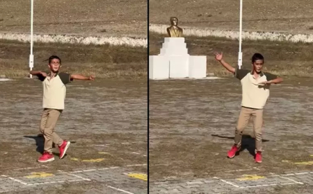 Kars’ta 5. Sınıf Öğrencisinin Kafkas Dansı Sosyal Medyada Viral Oldu