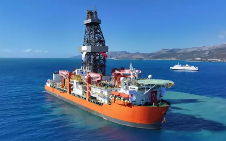 Türkiye’nin yeni sondaj gemilerinden ilki Mersin açıklarına demirledi