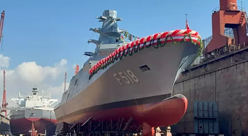 TCG İçel (F-518) MİLGEM Projesi Kapsamında Denize İndirildi