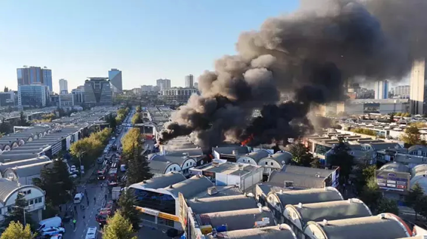 Bağcılar İSTOÇ’ta Yangın: 17 İş Yeri Zarar Gördü