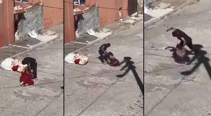 Eskişehir’de Eşini Sokak Ortasında Döven Şahıs Gözaltına Alındı