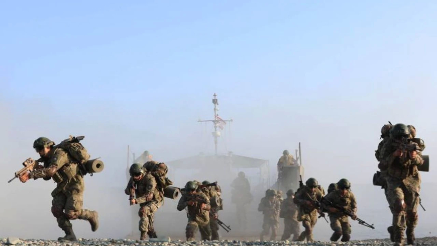 KKTC’de Şehit Yüzbaşı Cengiz Topel Akdeniz Fırtınası Tatbikatı Sürüyor