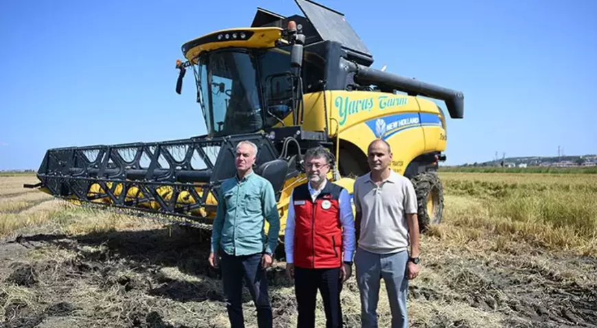 Bakan Yumaklı: “Çeltikte 2025 yılı için 988 bin ton rekolte bekliyoruz”