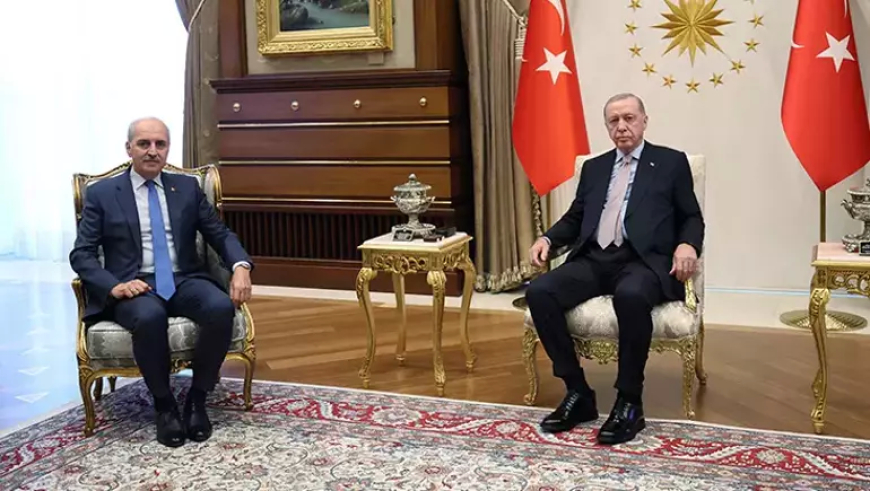 Cumhurbaşkanı Erdoğan, TBMM Başkanı Kurtulmuş’u Kabul Etti