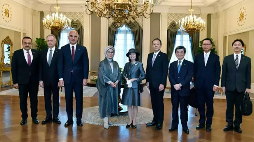 Emine Erdoğan, Japonya Altes Prensesi Akiko Mikasa ile Görüştü