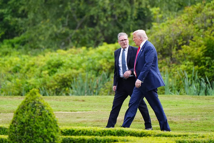 Trump ve Starmer İngiltere’de Gazze ve Ukrayna’yı Görüştü