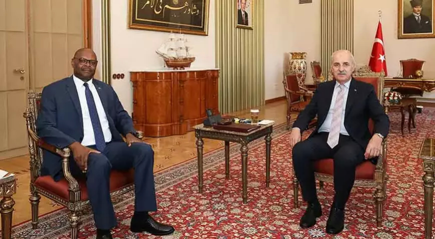 TBMM Başkanı Kurtulmuş, Zimbabve Büyükelçisi’ni kabul etti
