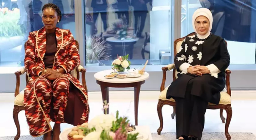 Emine Erdoğan, BM 80. Genel Kurulu Çerçevesinde Lider Eşleriyle Görüştü