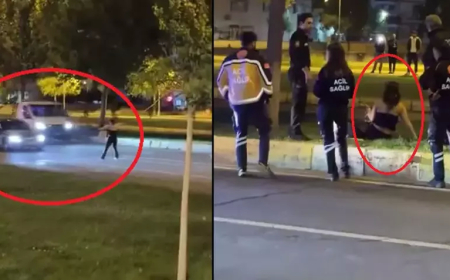 Diyarbakır’da Alkollü Kadın, Araçların Önüne Atlayıp Sürücülere Tekme Attı