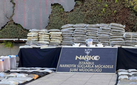 İstanbul’da Dev Narkotik Operasyonu: 381 Kilo Metamfetamin ve 1 Milyon 85 Bin Uyuşturucu Hap Ele Geçirildi