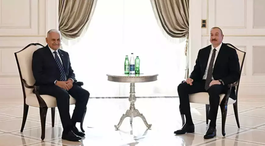 Azerbaycan Cumhurbaşkanı Aliyev, Binali Yıldırım’ı Kabul Etti