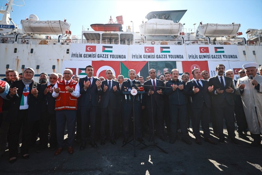 Gazze’ye Yardım Eli: Türkiye’nin 17. İyilik Gemisi Mersin’den Yola Çıktı