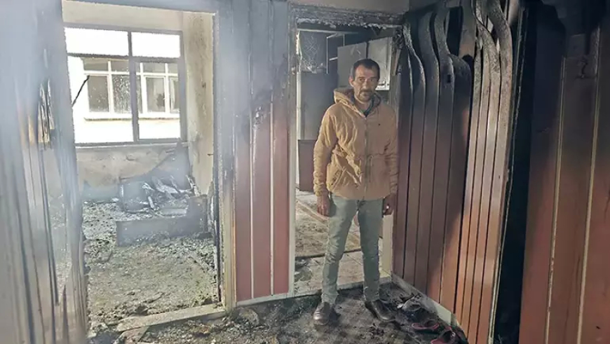 Kayseri’de Yangın Evini Küle Çevirdi: Baba Hayırseverlerden Yardım Bekliyor