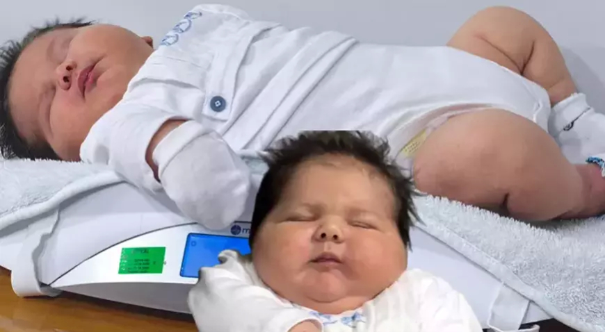 Bursa İnegöl’de 6,15 Kiloluk Dev Bebek Dünyaya Geldi