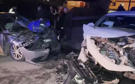 Düzce Gölyaka’da Kafa Kafaya Çarpışma: 7 Kişi Yaralandı