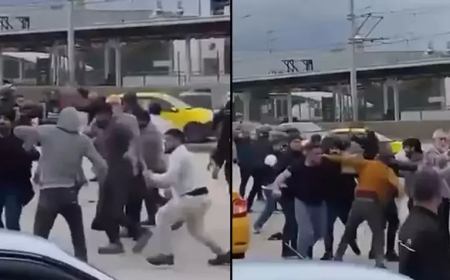 Bursa’da iki grup arasında sokak kavgası: Sopalı saldırı kamerada