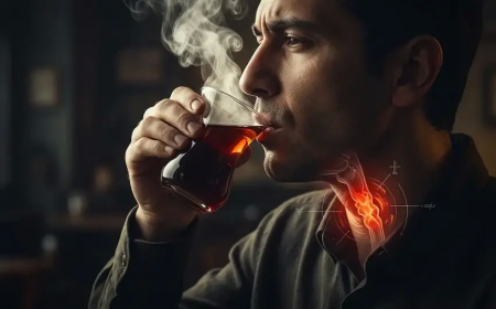 Bardaktaki Gizli Tehdit: Kaynar Çay Yemek Borusunu "Yakıyor"!