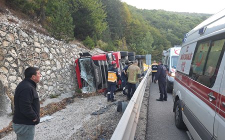 Bursa’da Hayvan Yemi Yüklü TIR Devrildi