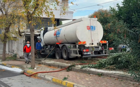 Küçükçekmece’de İSKİ su tankeri iş yerine daldı: Faciadan dönüldü