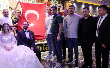 Gabar Gazisi Ebubekir Durmuş, 14 Yıllık Sevgilisiyle Dünyaevine Girdi