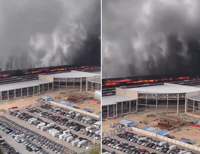 Çin’de BYD Fabrikasında Yangın: Alevler Kısa Sürede Yayıldı