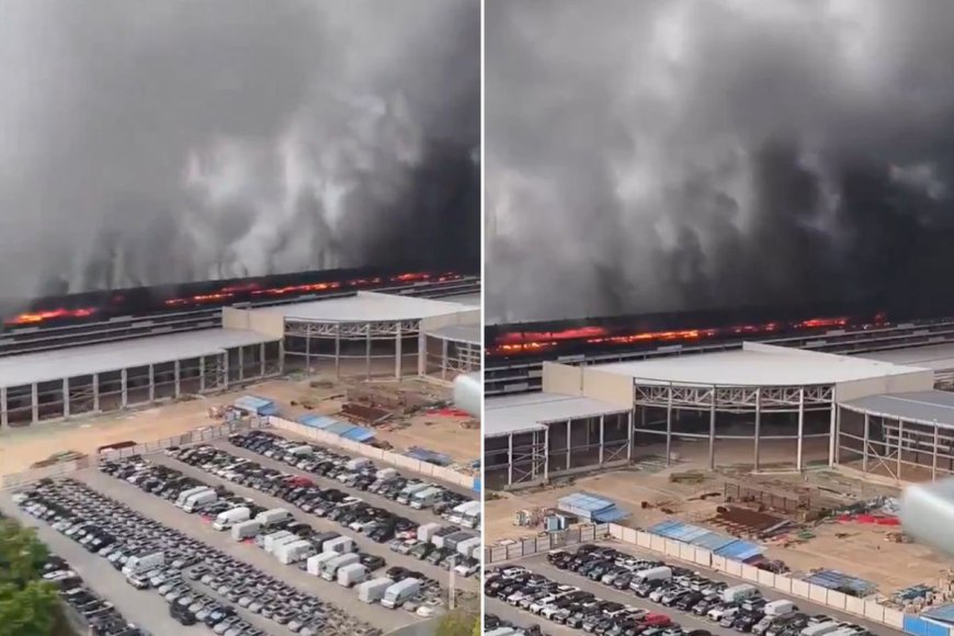 Çin’de BYD Fabrikasında Yangın: Alevler Kısa Sürede Yayıldı