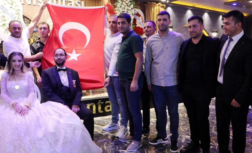 Gabar Gazisi Ebubekir Durmuş, 14 Yıllık Sevgilisiyle Dünyaevine Girdi