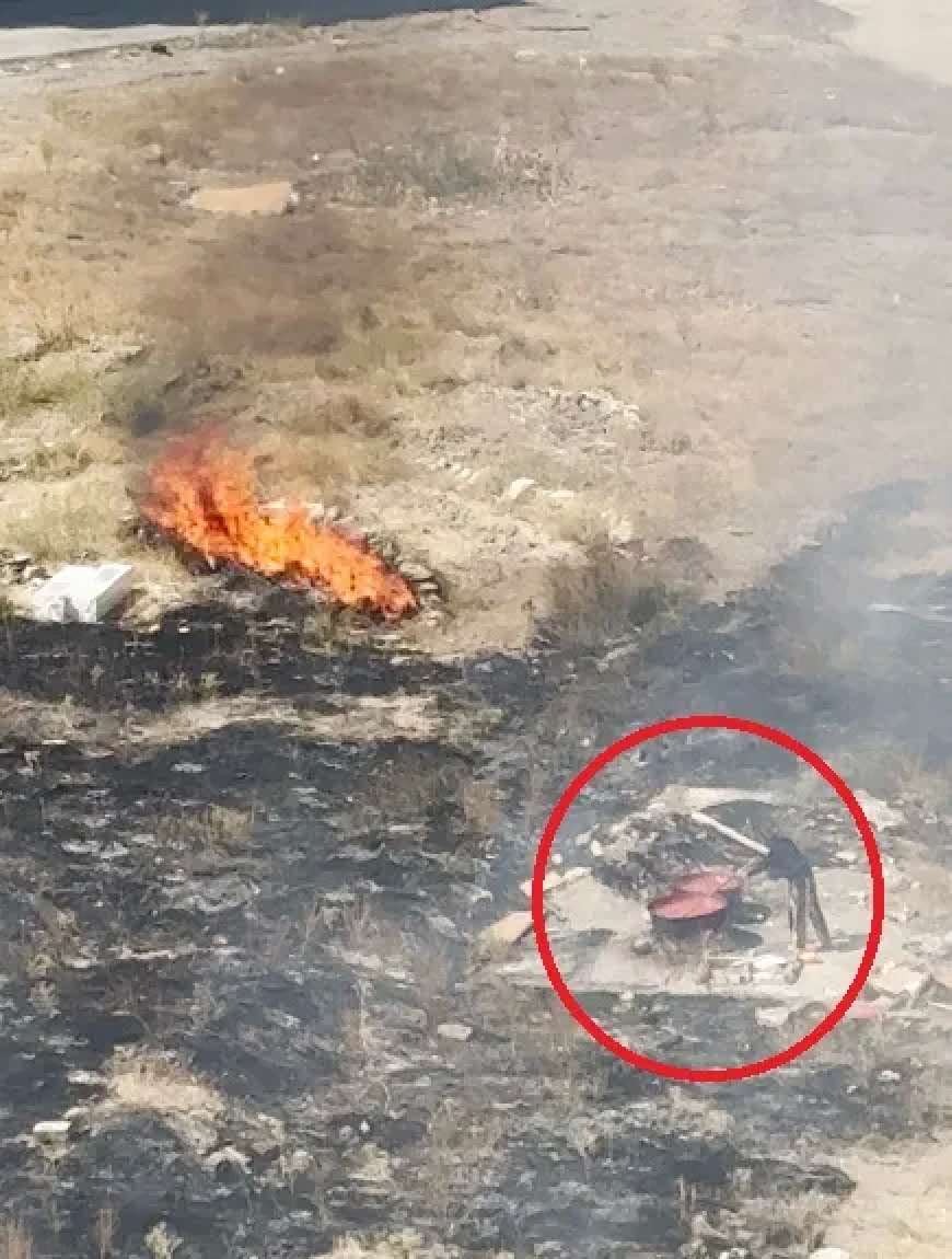 Kayseri’de Yangına Rağmen Salça Kaynatmaya Devam Etti