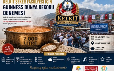 Kelkit Şeker Fasulyesi İçin Guinness Dünya Rekoru Denemesi